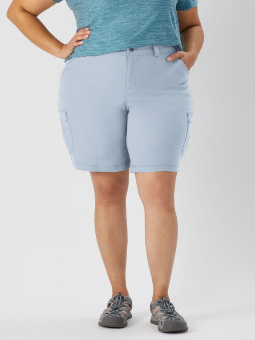 Duluth Trading Co Light Blue Women's Cargo Shorts